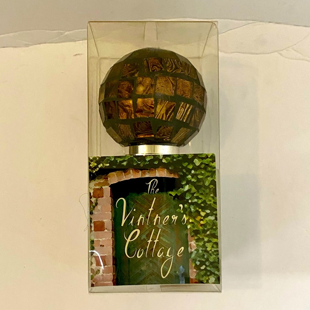 The Vintner's Cottage, by Miguel, Brown Globe Bottle or Wine Stopper.  Unique!